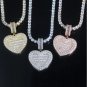 Rsslyn Large Chokers Locket Necklace Women All Crystal Choker Fashion Silver Necklace