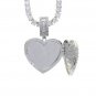 Rsslyn Large Chokers Locket Necklace Women All Crystal Choker Fashion Silver Necklace