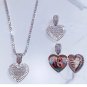Rsslyn Large Chokers Locket Necklace Women All Crystal Choker Fashion Silver Necklace