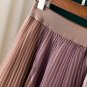 Rsslyn Thanksgiving Skirts Stripe Purple Skirts Pleated Skirt for Women Bohemia Skirts