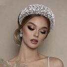 Rsslyn 2pcs/SET Matching Set Big Headband Matching Tassel Earrings Silver Headbands