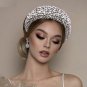 Rsslyn 2pcs/SET Matching Set Big Headband Matching Tassel Earrings Silver Headbands