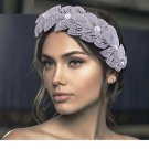 Rsslyn Bridesmaids Jewelry Set Bridal Jewelry Set Large Silver Tiara with Silver Earrings
