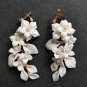 Rsslyn Elegant White Earrings Purest White Flower for Wedding Jewelries
