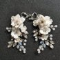 Rsslyn Elegant White Earrings Purest White Flower for Wedding Jewelries