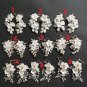 Rsslyn Elegant White Earrings Purest White Flower for Wedding Jewelries