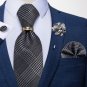 Rsslyn 5pcs/SET Christmas Accessories for Men Red Party Neckties Grooms Necktie Set
