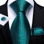 Rsslyn Mens Neckties 3pcs/SET Tie-Cufflink-Hanky Handsome Color Party Neckties
