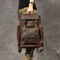 Rsslyn Double Flap Anti-Theft Double Lining Thicker Leather Backpacks for Boys Men's Knapsacks