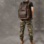 Rsslyn Double Flap Anti-Theft Double Lining Thicker Leather Backpacks for Boys Men's Knapsacks