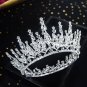 Rsslyn Round Crown Black Crown Beaded Tiaras for Women Crystal Black Beads Black Headpieces
