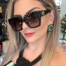 Rsslyn Oversized Black Sunglasses Birthday Party Big Letter F Retro Square Sunglasses Men Women