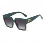 Rsslyn Oversized Black Sunglasses Birthday Party Big Letter F Retro Square Sunglasses Men Women