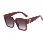 Rsslyn Oversized Black Sunglasses Birthday Party Big Letter F Retro Square Sunglasses Men Women