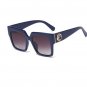 Rsslyn Oversized Black Sunglasses Birthday Party Big Letter F Retro Square Sunglasses Men Women