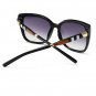 Rsslyn Stripe Eye Glasses Fashion Trend Sun Glasses Striped Sides