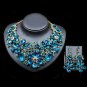 Rsslyn Beautiful Fuchsia Jewelry Set for Women All Crystal Jewelries