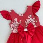 Rsslyn Special Red Dresses for Toddler Girls Puffy Sleeves Pretty Dresses