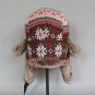 Rsslyn Snowflakes Pattern Earflaps Bomber Hats for Women Russian Faux Fur Trapper Hat