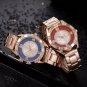 Rsslyn Women's Watches New Brand Pink Stainless Steel Quartz Ladies Wristwatches