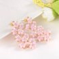 Rsslyn Feminine Pink Jewelry Sets for Women Little Flowers Floral Chokers Matching Pink Earring