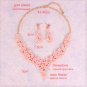 Lovely Set Feminine Cute Pink Resin Flowers Womens Chokers Set Earrings RudelynsSariSariStore.com