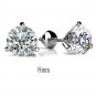 Rsslyn Laboratory Diamonds 100% 925 Sterling Silver Earring Anti-Itch Earrings