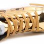 Rsslyn New Silver Shoes for Boys Skateboard Shoes Strap High Top Shoes
