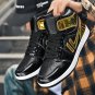 Rsslyn New Fashion Trend Hello Golden Sneakers for Boys Hip-Hop Style Comfy Shoes for Men