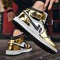 Rsslyn New Fashion Trend Hello Golden Sneakers for Boys Hip-Hop Style Comfy Shoes for Men
