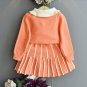 Rsslyn Cute Girls Knitted Sweater Matching Orange Skirts for Baby Girls