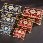 Rsslyn Rectangular Jewelry Box Blue Ornate