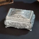 Rsslyn Luxury Silver Box for Jewelries Drop Box for Jewelries Silver Storage Boxes