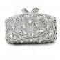 Rsslyn Calla Lily Clutches for Women Hotpink Diamonds Hollow Designed Floral Clutch