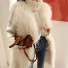 Rsslyn Fashion Ivory Vest for Women Very Soft Lamb Wool Long Bridal Vest
