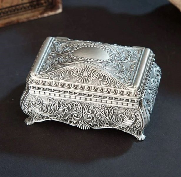 Rsslyn Christmas Box Beautiful Silver Jewelry Boxes