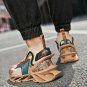 Rsslyn Brown Sneakers for Boys with 5 Stripes Loafers Easy Put Shoes