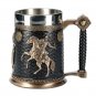 Rsslyn Vikings Metal Cups for Men Horse Riders Favorite Beer Cup