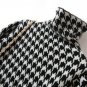 Rsslyn Black Turtleneck Sweaters for Women Houndstooth Warm Sweater Dresses for Women