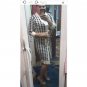 Rsslyn 2pcs/SET Fashion Houndstooth Long Cardigan Black V-neck Dress Matching Dress