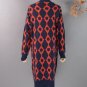 Wool Cardigan With Big Pockets Autumn Cardigan for Women Warmer Raglan Blue Cardigan