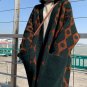 Wool Cardigan With Big Pockets Autumn Cardigan for Women Warmer Raglan Blue Cardigan
