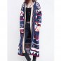 Rsslyn New Geometric Cardigan Long Cardigan of All Ages