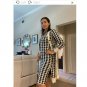 Rsslyn Fashion Houndstooth Cardigan with Dress High-Quality Cardigan for Women