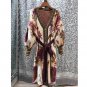 Rsslyn Vintage Sweaters Extra Larger Cardigan Knitted Embroidered Purple Flowers