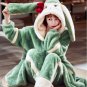 Rsslyn Red Cozy Plus Size Coats Bunny Long Ears High-Quality American Wear Winter Robes
