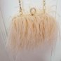 Rsslyn Luxury Green Shoulder Bags Fashion Trend Ostrich Fur Feather Purses