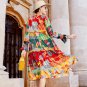 Rsslyn Tourist Outfit Colorful Spring Dress for Women High-Quality Silk Dresses Plus Sizes