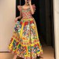 Rsslyn High-Quality Runaway Cotton Dress Multicolor Prints Butterfly Sleeves Dress for Summer