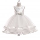 Rsslyn Layers of White Christening Dress for Toddler Girls White Dress Flower Girls Dresses